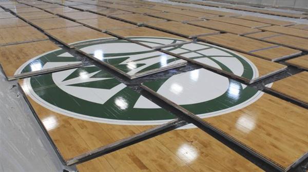 Milwaukee Bucks Arena Hard Maple Wood Floor