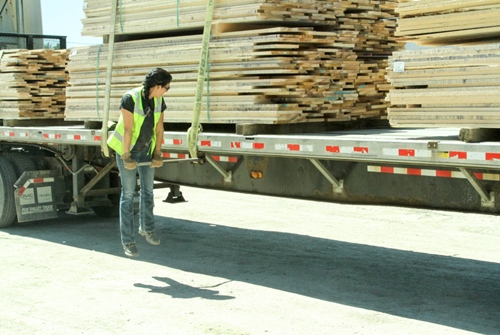 Wood Loaded on Truck