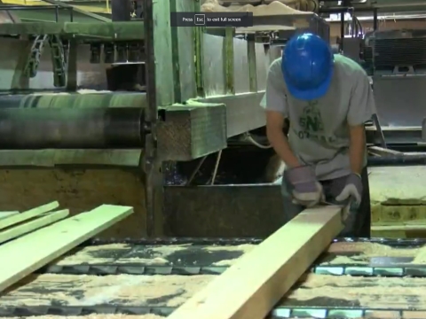 MTE saw mill workers use sign language to communicate MTE saw mills produce quality wood furniture